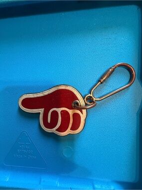 Coach Vintage Red thumbs up Keychain
